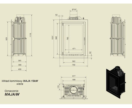 Топка Kratki MAJA WIEZA
