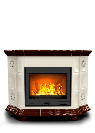 Печь камин КимрПечь Прованс Угловой Шоколад с топкой Ладья 600