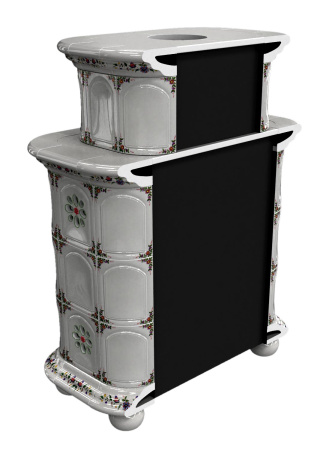 Печь камин КимрПечь Прованс Пристенный Двухъярусный Руан с топкой Ладья 600