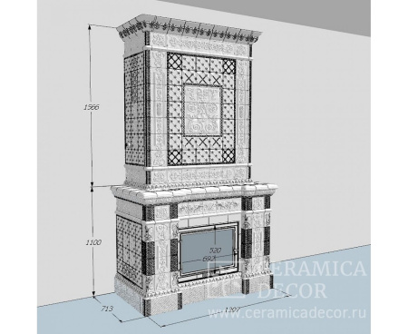 Камин Ceramica Альбион Камин Ceramica Альбион