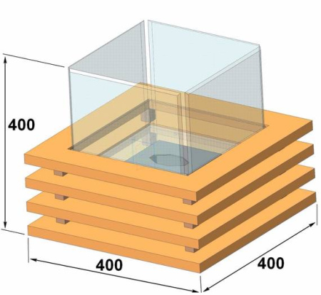 БИОКАМИН ZeFire IMPULSE C ПОДСВЕТКОЙ LED