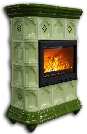 Печь камин КимрПечь Истра Пристенный Олива с топкой Ладья 600