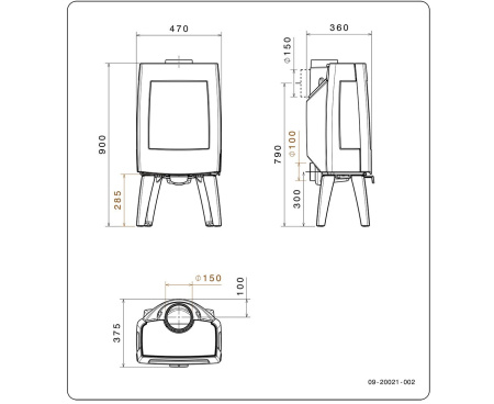 Печь Dovre Sense103