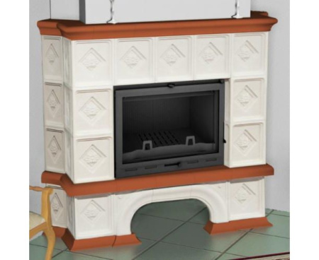 Камин Мета Унисон угловой с топкой Оптима 701Ш АКВА