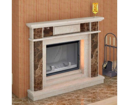 Камин Мета Валенсия 800 с топкой Камилла 800