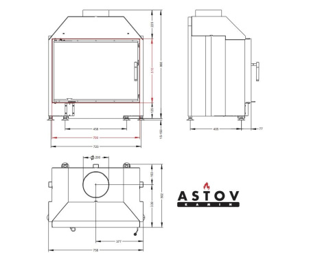 Топка Астов (Astov) ПС 700