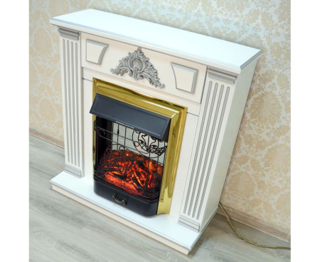 Камин ФАРРО 2Д (серебро) с Маджестик/Фобос