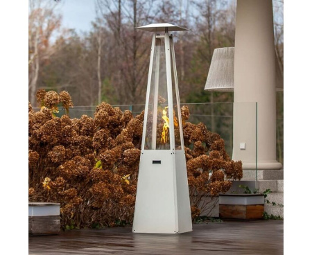 Газовый нагреватель Kratki UMBRELLA/BS/B/G31/37MBAR/S/ZE - без стоек, белый, с газовым оборудованием