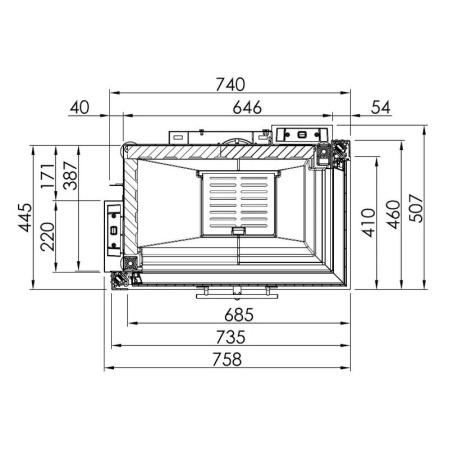 Топка SPARTHERM Varia 2R-68h светлый шамот Топка SPARTHERM Varia 2R-68h светлый шамот
