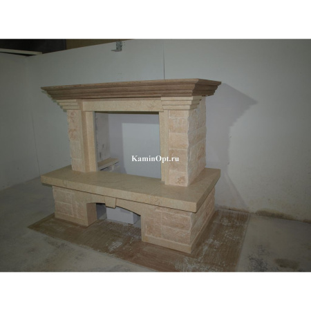 Камин Madeira Flora Rosso мрамор. б. угловой