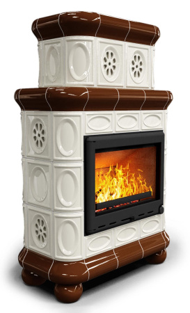 Печь камин КимрПечь Медальон Центральный Двухъярусный Шоколад Печь камин КимрПечь Медальон Центральный Двухъярусный Шоколад