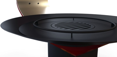 Камин Traforart Камин FANCY CENTRAL, подвесной, с декорирующим элементом, чёрный Камин Traforart Камин FANCY CENTRAL, подвесной, с декорирующим элементом, чёрный