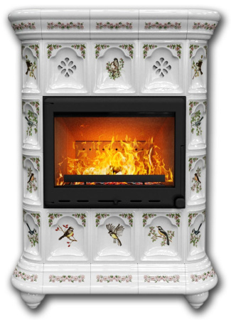 Печь камин КимрПечь Истра Центральный Птицы с топкой Ладья 600