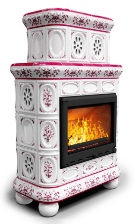 Печь-камин КимрПечъ Медальон Центральный Двухъярусный - Сакура Печь-камин КимрПечъ Медальон Центральный Двухъярусный - Сакура