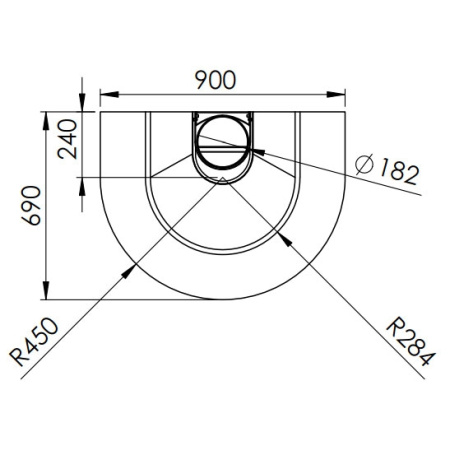 Камин Traforart ARLET FRONTAL подвесной чёрный