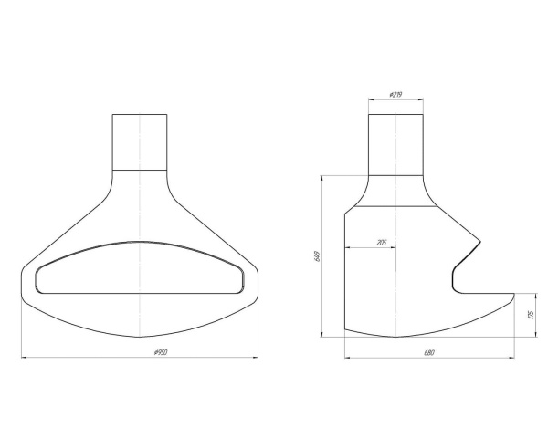 Камин Fireplace 18 пристенный