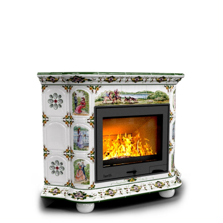 Печь камин КимрПечь Прованс Угловой Усадьба с топкой Ладья 600