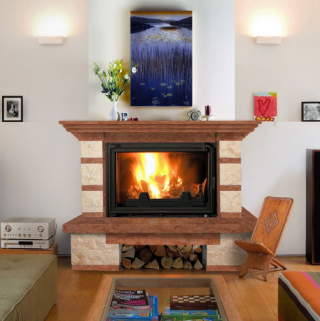 Камин Madeira Dora Rosso мрамор. б. пристенный