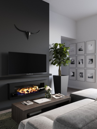 Биокамин ZeFire Orion 1200 со стемалитом и стеклом Биокамин ZeFire Orion 1200 со стемалитом и стеклом