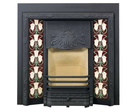 Топка STOVAX Art Nouveau Tiled Fireplace