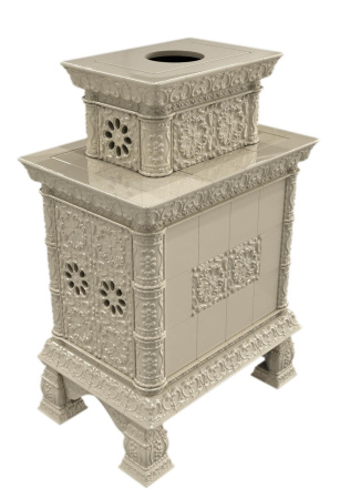 Печь камин КимрПечь Кострома Центральный Двухъярусный Ваниль