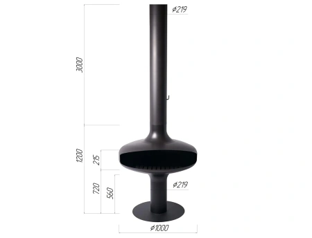 Камин Fireplace 33 подвесной