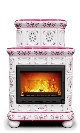 Печь камин КимрПечь Медальон Пристенный Двухъярусный Сакура