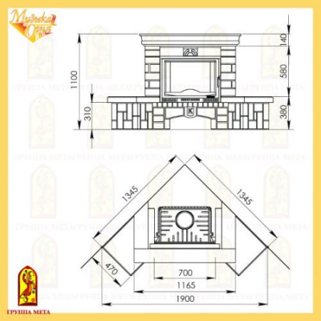 Облицовка Мета Ария угловая