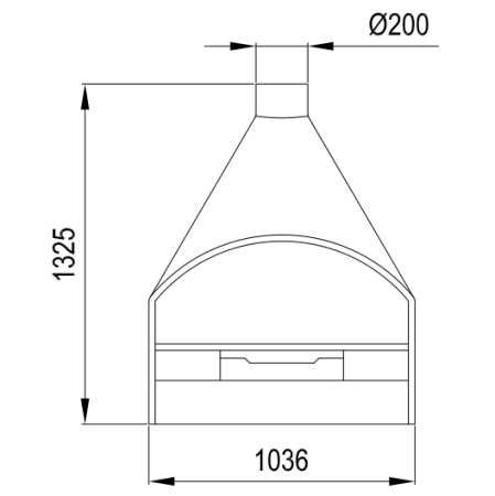 Камин Traforart SANTIAGO RINCON чёрный Камин Traforart SANTIAGO RINCON чёрный