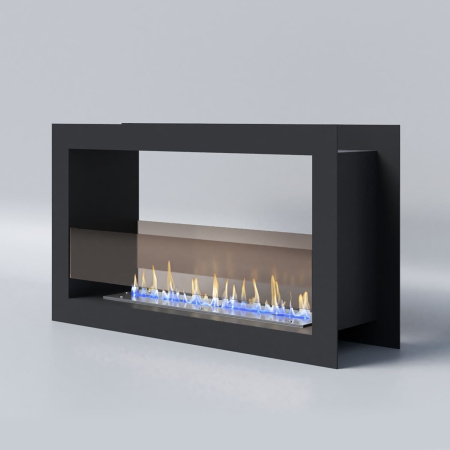 Биокамин "Русский огонь" Честер Сквозной встраиваемый