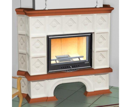 Камин Мета Унисон угловой с топкой Эльба 700П