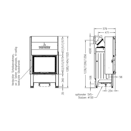 Топка SPARTHERM Varia 1Vh-4S-51
