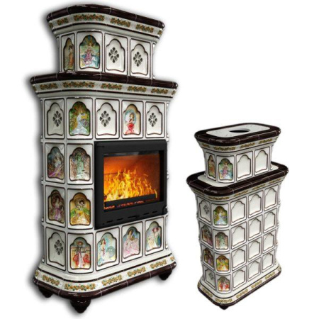 Печь-камин КимрПечъ Истра Центральный Двухъярусный - Муха