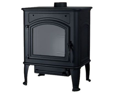 Печь-камин LISEO (ЛИСЕО) PREMIUM LUX ЧЕРНАЯ