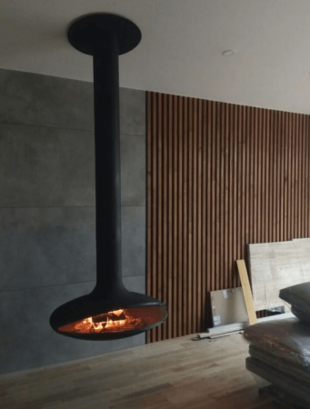 Камин подвесной с вращающейся топкой ELLIPS 1.0 m