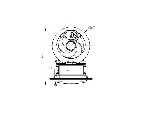 Печь Бахта Атмосфера L ламели Змеевик