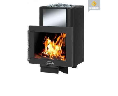 Печь Везувий РУСИЧЪ АНТРАЦИТ 22 ПАНОРАМА