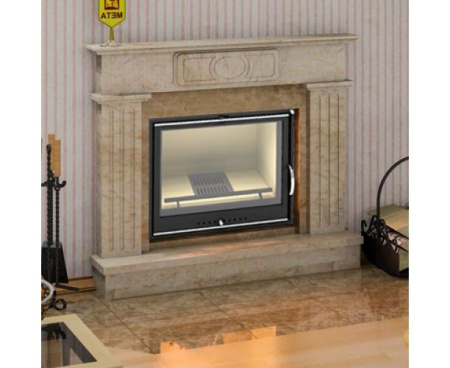 Камин Мета Амстердам 700 с топкой Эльба АКВА 700Ш