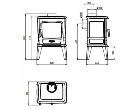 Печь Dovre Tai 35WT
