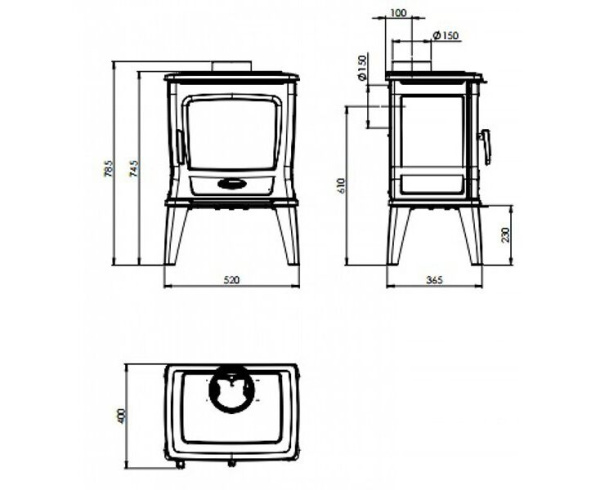 Печь Dovre Tai 35WT Печь Dovre Tai 35WT