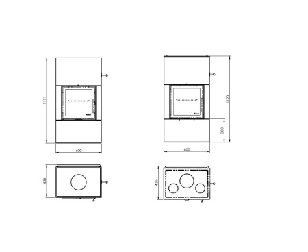 Печь камин Nordpeis SALZBURG S
