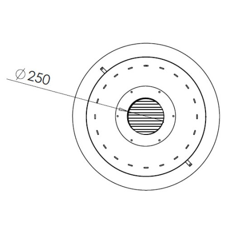Камин Traforart DIAMANTE CENTRAL без стекла чёрный Камин Traforart DIAMANTE CENTRAL без стекла чёрный