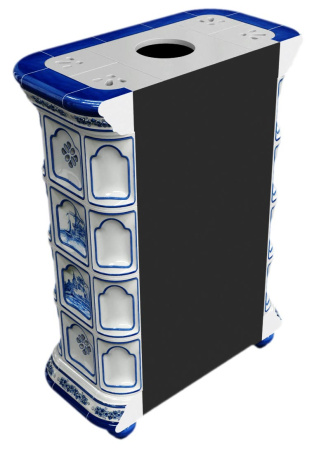 Печь камин КимрПечь Истра Пристенный Голландия с топкой Ладья 600