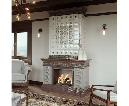 Камин Ceramica Арт Нуво кофейная