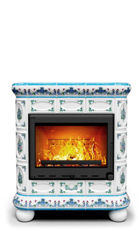 Печь-камин КимрПечъ Медальон Пристенный - Незабудки Печь-камин КимрПечъ Медальон Пристенный - Незабудки