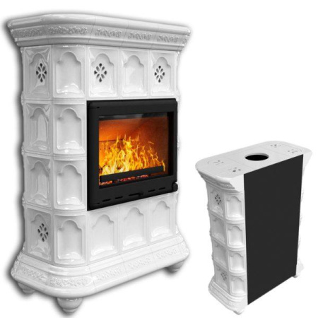 Печь-камин КимрПечъ Истра Пристенный - Белый