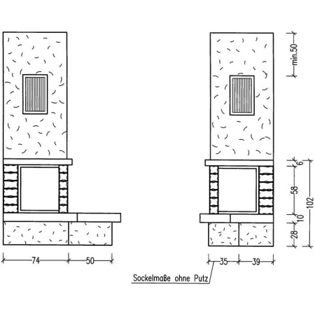 Облицовка Hark 11/117 Bianco Beige, прав.
