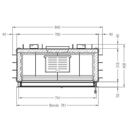 Топка SPARTHERM Linear 4S Varia AS светлый шамот