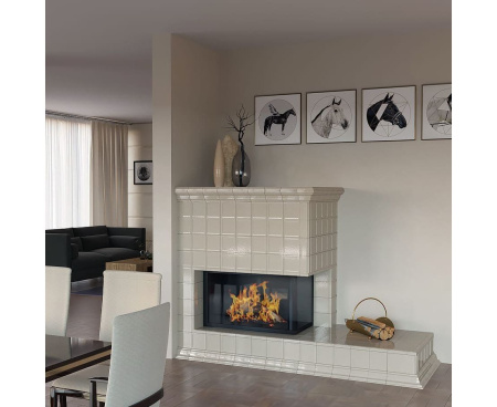 Камин Ceramica Универсал с широким подиумом