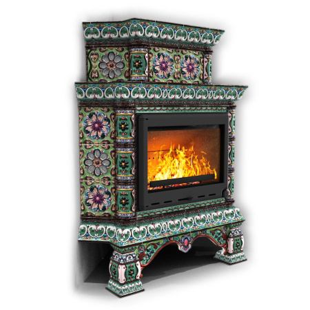 Печь камин КимрПечь Кострома Угловой Двухъярусный Апрель